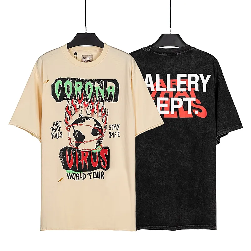 GALLERY. DEPT new short-sleeved T-shirt Style number: D2283 P110 Color: Apricot Black Size: S M L XL